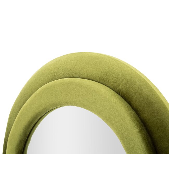 Mauro Ferretti WANDSPIEGEL MIKI GROEN FLUWEEL CM 60X4X160