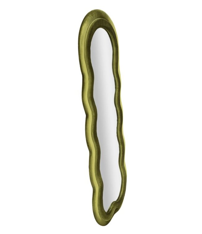 Mauro Ferretti WANDSPIEGEL MIKI GROEN FLUWEEL CM 60X4X160