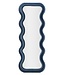 Mauro Ferretti WANDSPIEGEL EMILY BLAUW FLUWEEL CM 60X6X160