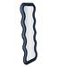 Mauro Ferretti WANDSPIEGEL EMILY BLAUW FLUWEEL CM 60X6X160