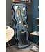 Mauro Ferretti WANDSPIEGEL EMILY BLAUW FLUWEEL CM 60X6X160