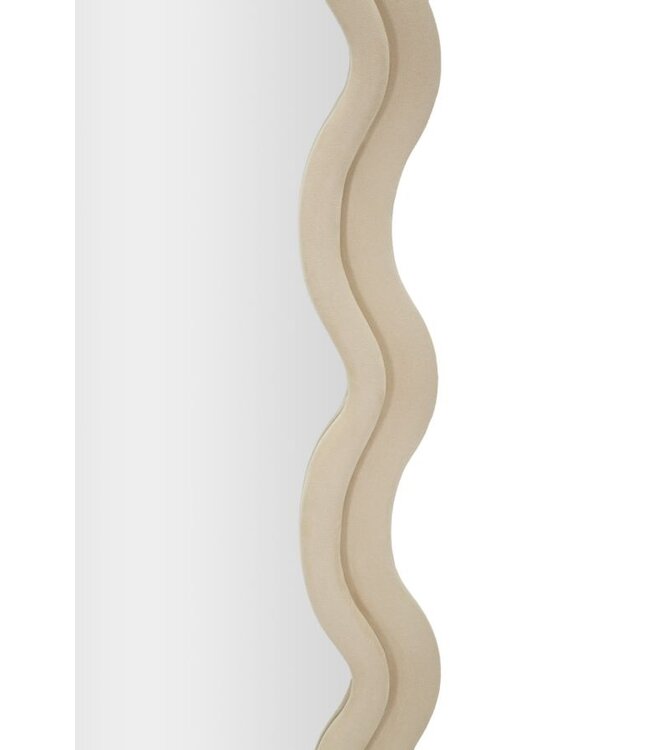 Mauro Ferretti WANDSPIEGEL EMILY CRÈME FLUWEEL CM 60X6X160
