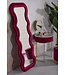 Mauro Ferretti WANDSPIEGEL EMILY VELVET FUCHSIA CM 60X6X160 ( AFMETING BINNENSPIEGEL CM 42X144)