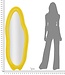 Mauro Ferretti WANDSPIEGEL CHANEL GEEL CM 60X4X160