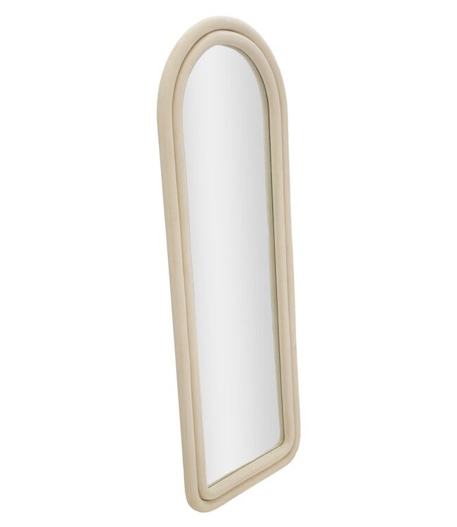 Mauro Ferretti WANDSPIEGEL CLOE CRÈME FLUWEEL CM 60X4X160