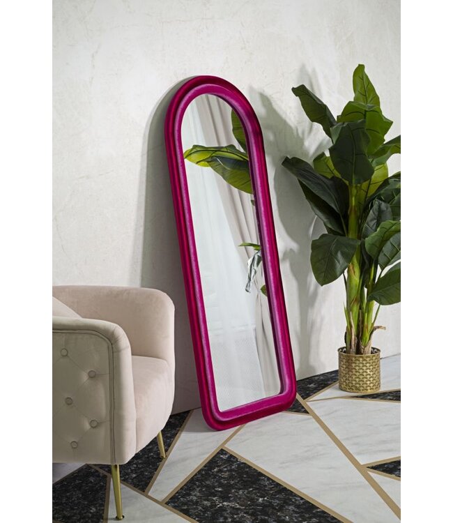 Mauro Ferretti WANDSPIEGEL CLOE FUXIA FLUWEEL CM 60X4X160