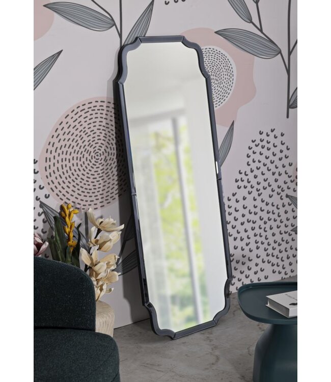 Mauro Ferretti WANDSPIEGEL ISTANBUL GRIJS CM 60X2X150 ( BINNENSPIEGEL AFMETING CM 54X143,5)