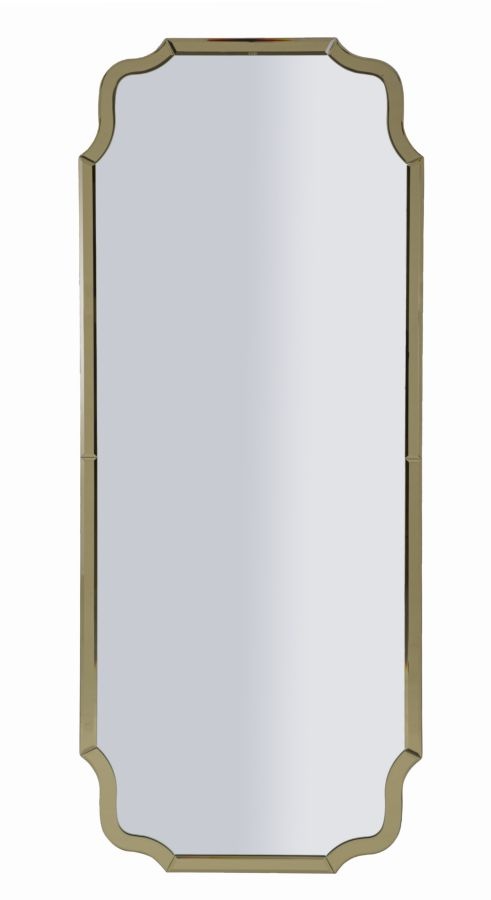 WANDSPIEGEL ISTANBUL GOUD CM 60X2X150 ( BINNENSPIEGEL AFMETING CM 54X143,5) afbeelding