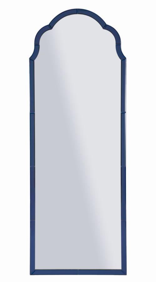 TANGER BLAUWE WANDSPIEGEL CM 55X2X150 ( BINNENSPIEGEL AFMETING 49X144) afbeelding