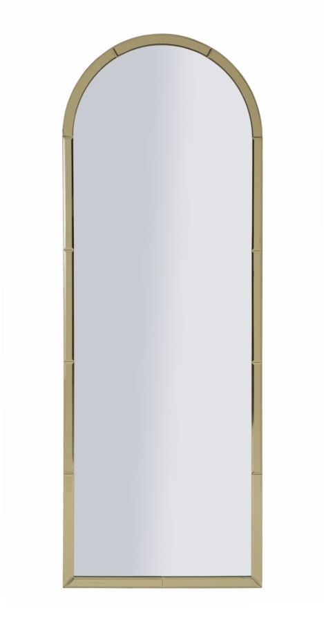BAKU GOUDEN WANDSPIEGEL CM 55X2X150 ( BINNENSPIEGEL AFMETING CM 49X144) afbeelding