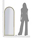 Mauro Ferretti BAKU GOUDEN WANDSPIEGEL CM 55X2X150 ( BINNENSPIEGEL AFMETING CM 49X144)