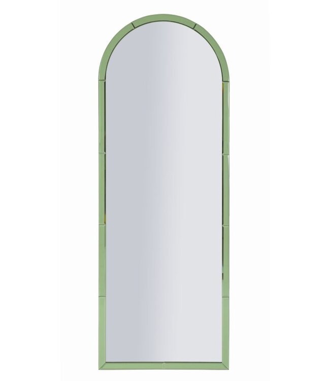 Mauro Ferretti BAKU GROENE WANDSPIEGEL CM 55X2X150 ( BINNENSPIEGEL AFMETING CM 49X144)