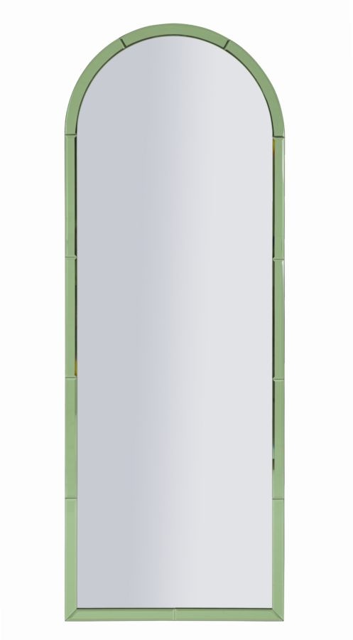 BAKU GROENE WANDSPIEGEL CM 55X2X150 ( BINNENSPIEGEL AFMETING CM 49X144) afbeelding