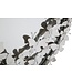 Mauro Ferretti WANDSPIEGEL VLINDER ROND ZILVER Ø 91X3X94