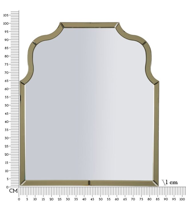 Mauro Ferretti ANKARA GOUDEN WANDSPIEGEL ( BINNENSPIEGEL AFMETING CM 78X93)