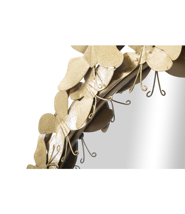 Mauro Ferretti WANDSPIEGEL GLAM BUTTERFLY WIND Ø CM 81,5X3,5 (SPIEGEL CM Ø55)