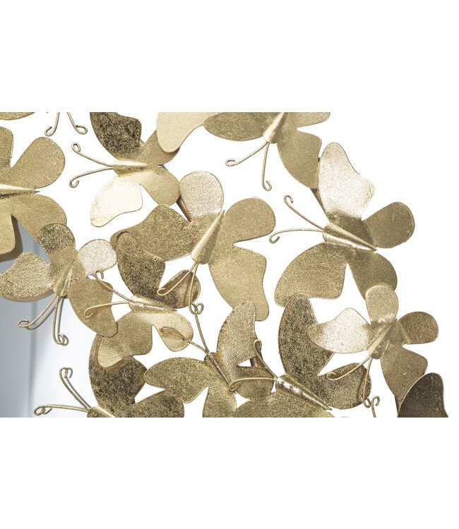 Mauro Ferretti WANDSPIEGEL GLAM BUTTERFLY WIND Ø CM 81,5X3,5 (SPIEGEL CM Ø55)