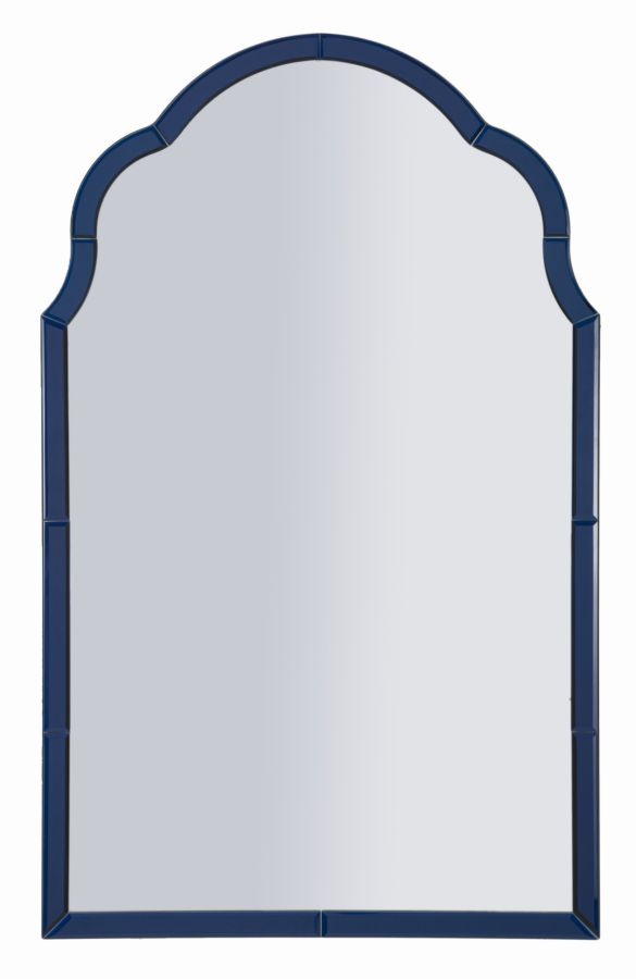 TANGER BLAUWE WANDSPIEGEL CM 62x1x100 ( BINNENSPIEGEL AFMETING CM 55x94) afbeelding
