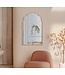 Mauro Ferretti TANGER WANDSPIEGEL ROZE CM 62X1X100 ( BINNENSPIEGEL AFMETING CM 55X94)