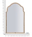 Mauro Ferretti TANGER WANDSPIEGEL ROZE CM 62X1X100 ( BINNENSPIEGEL AFMETING CM 55X94)