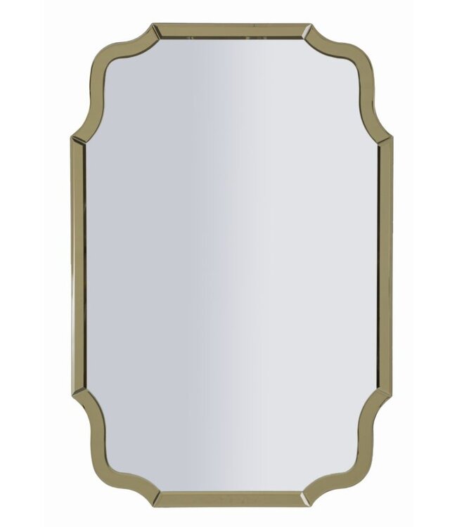 Mauro Ferretti WANDSPIEGEL ISTANBUL GOUD CM 60X1X90 ( BINNENSPIEGEL AFMETING CM 54X84,5)