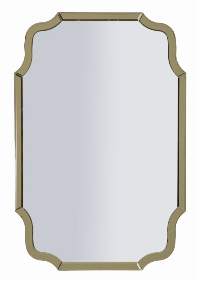 WANDSPIEGEL ISTANBUL GOUD CM 60X1X90 ( BINNENSPIEGEL AFMETING CM 54X84,5) afbeelding