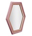 Mauro Ferretti WANDSPIEGEL TONY MIX ROZE FLUWEEL CM 75X4X80