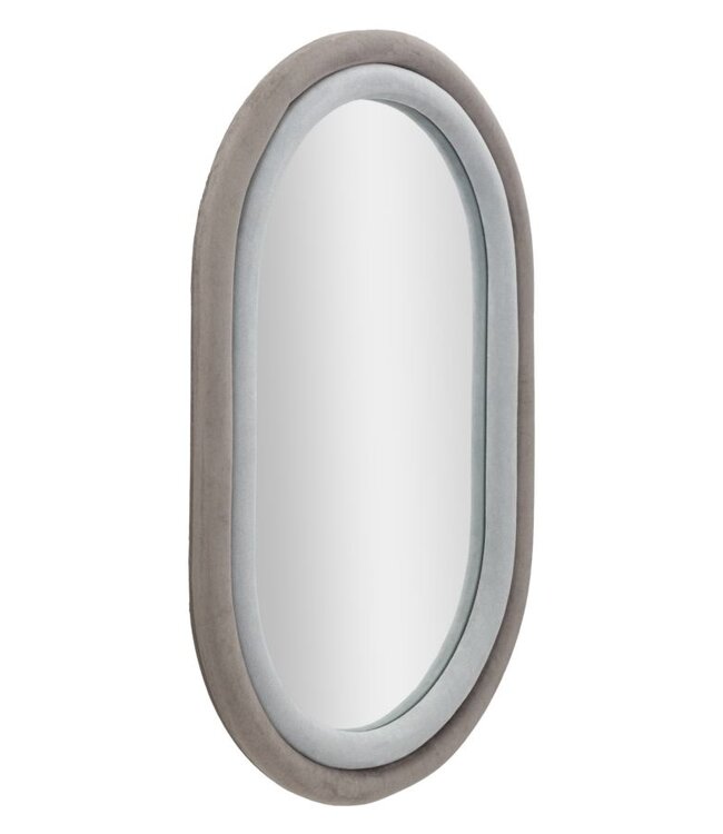 Mauro Ferretti WANDSPIEGEL ANTONY GRIJS FLUWEEL CM 60X4X90