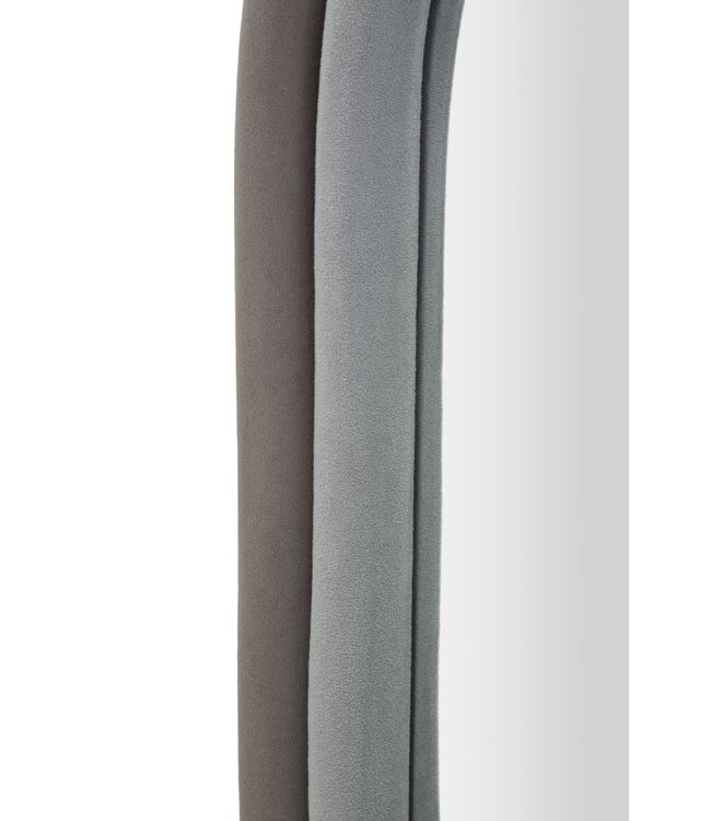 Mauro Ferretti WANDSPIEGEL ANTONY GRIJS FLUWEEL CM 60X4X90