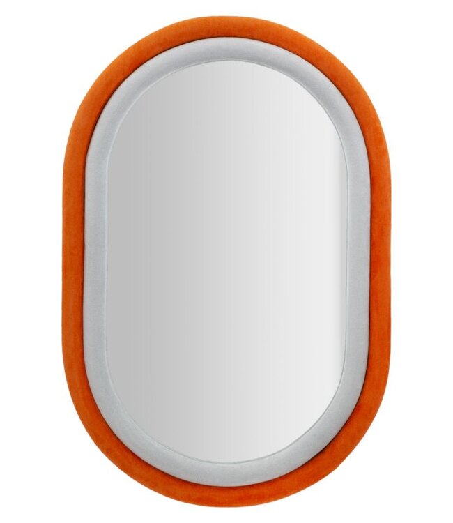 Mauro Ferretti WANDSPIEGEL ANTONY ORANJE/MIX FLUWEEL CM 60X4X90