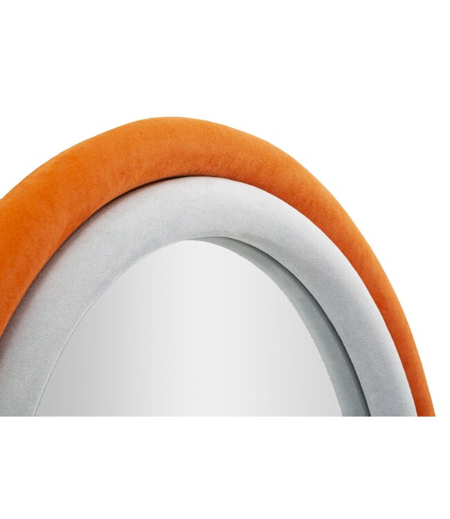 Mauro Ferretti WANDSPIEGEL ANTONY ORANJE/MIX FLUWEEL CM 60X4X90