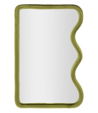 Mauro Ferretti WANDSPIEGEL TOD GROEN FLUWEEL CM 60X4X90