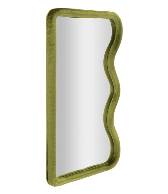 Mauro Ferretti WANDSPIEGEL TOD GROEN FLUWEEL CM 60X4X90
