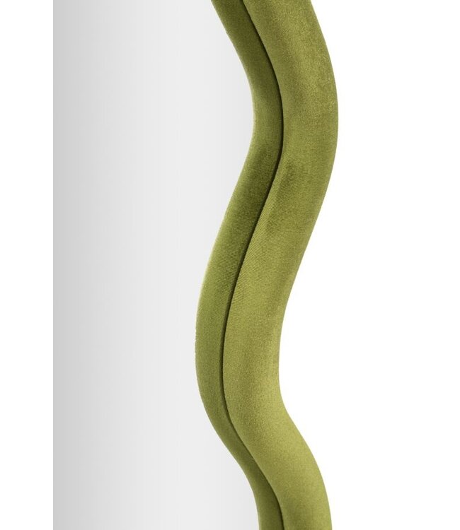 Mauro Ferretti WANDSPIEGEL TOD GROEN FLUWEEL CM 60X4X90