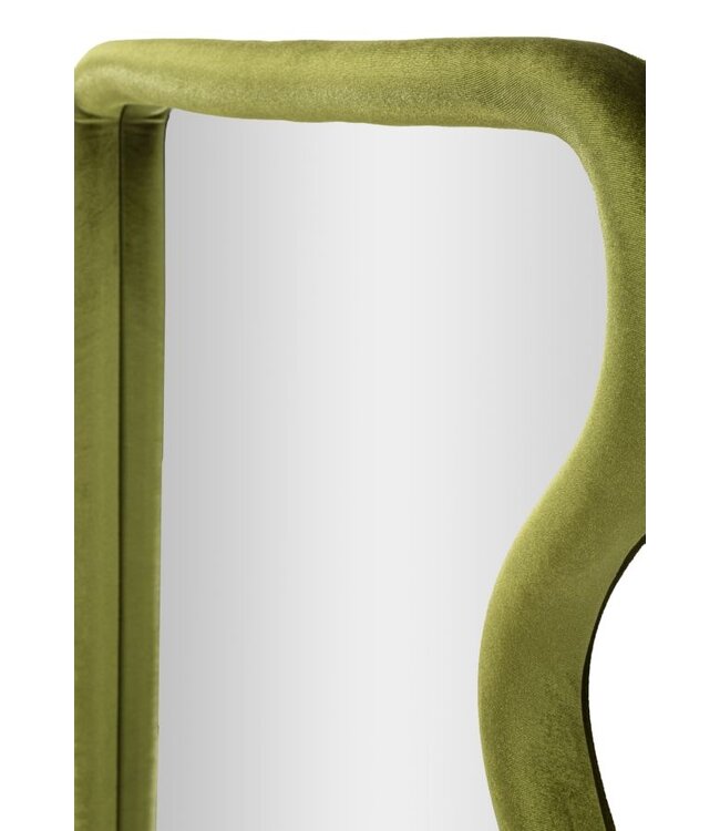 Mauro Ferretti WANDSPIEGEL TOD GROEN FLUWEEL CM 60X4X90
