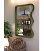 Mauro Ferretti WANDSPIEGEL TOD GROEN FLUWEEL CM 60X4X90