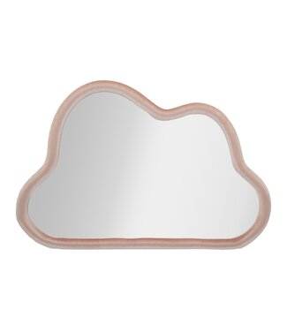 Mauro Ferretti WANDSPIEGEL WOLK ROZE FLUWEEL CM 90X4X60