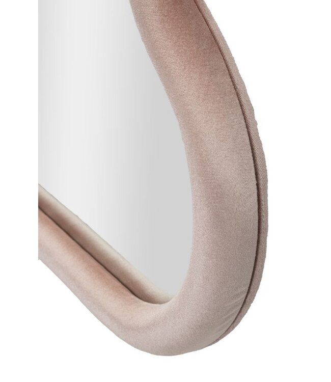 Mauro Ferretti WANDSPIEGEL WOLK ROZE FLUWEEL CM 90X4X60