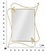 Mauro Ferretti WANDSPIEGEL BLOEMBLAADJE CM 80X4X110