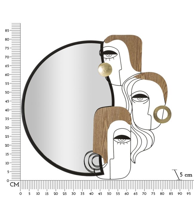 Mauro Ferretti WANDSPIEGEL SPIEGEL CM 83x5x80