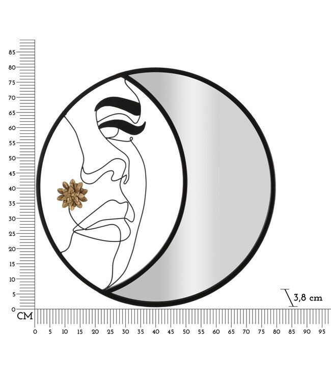 Mauro Ferretti WANDSPIEGEL MELLY CM Ø 80X3,8