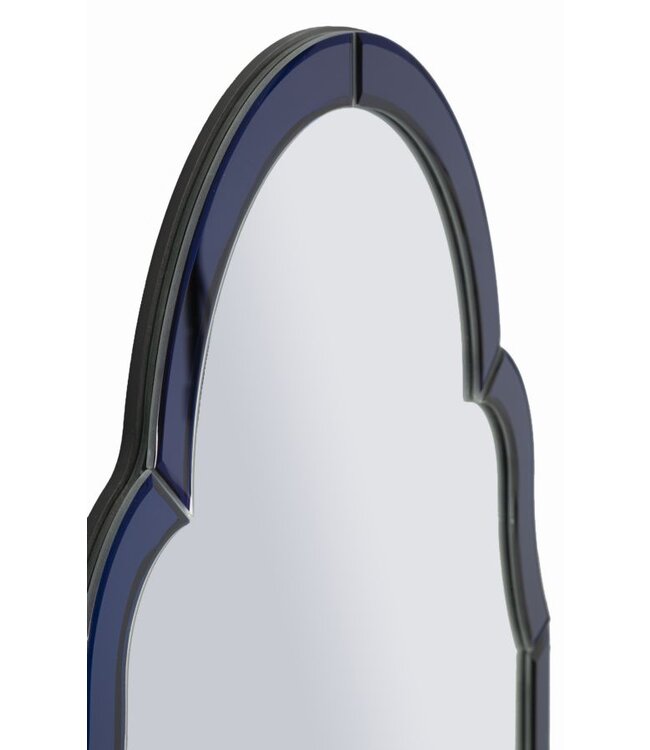 Mauro Ferretti TANGER BLAUWE WANDSPIEGEL CM 47X1X80 ( BINNENSPIEGEL AFMETING 41X74)