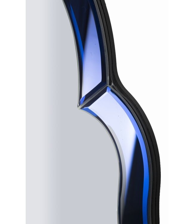 Mauro Ferretti TANGER BLAUWE WANDSPIEGEL CM 47X1X80 ( BINNENSPIEGEL AFMETING 41X74)