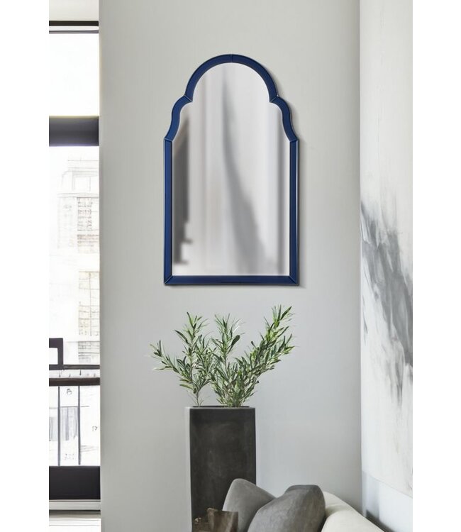 Mauro Ferretti TANGER BLAUWE WANDSPIEGEL CM 47X1X80 ( BINNENSPIEGEL AFMETING 41X74)
