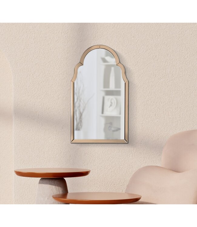 Mauro Ferretti TANGER WANDSPIEGEL ROZE CM 47X1X80 ( BINNENSPIEGEL AFMETING 41X74)