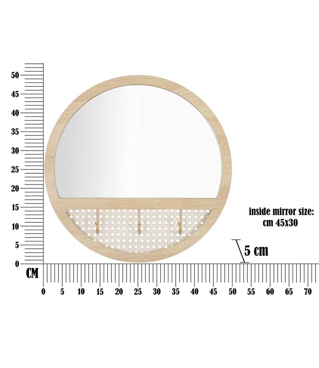 Mauro Ferretti WANDSPIEGEL FUJI CM Ø 50X5