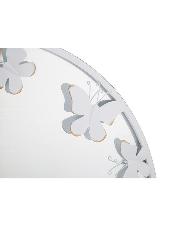 Mauro Ferretti WANDSPIEGEL WIT VLINDER CM 62,5X2,3