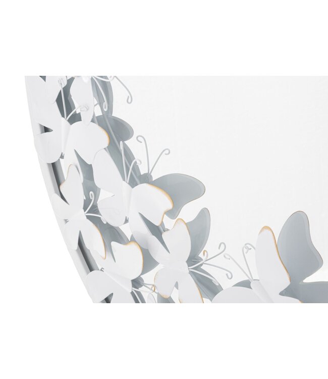 Mauro Ferretti WANDSPIEGEL WIT VLINDER CM 62,5X2,3