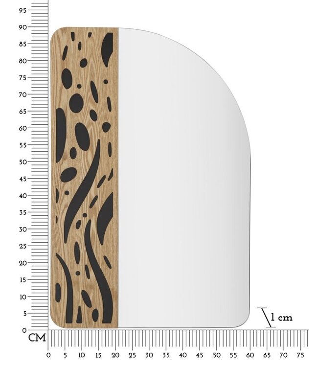 Mauro Ferretti WANDSPIEGEL BADSTOF CM 60X1X90