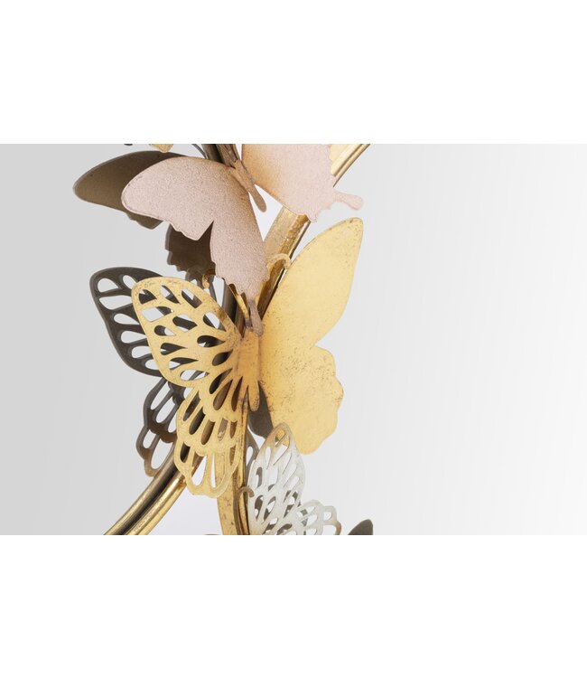 Mauro Ferretti WANDSPIEGEL DUBBEL FARFALLE ROZE CM 81X3X52,5